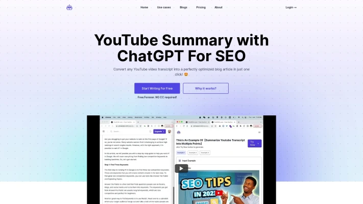 ProSEOAI - YouTube Summary